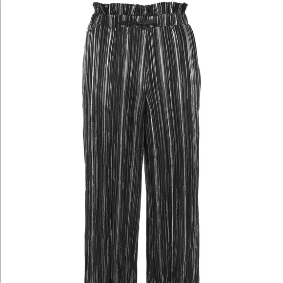 Topshop Metallic Striped Pants - Picture 3 of 4